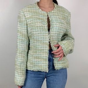 medium mantles green tweed jacket